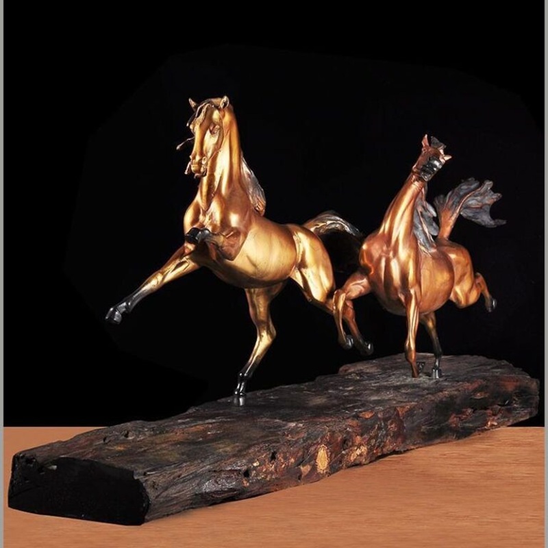 tượng song mã bàn làm việc