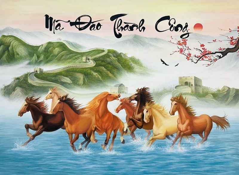 ý nghĩa tranh tượng ngựa