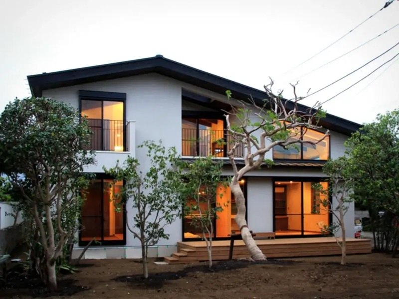 mẫu nhà mái nhật