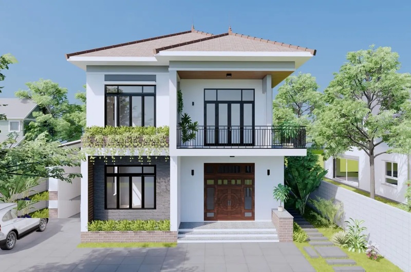 mẫu nhà mái thái